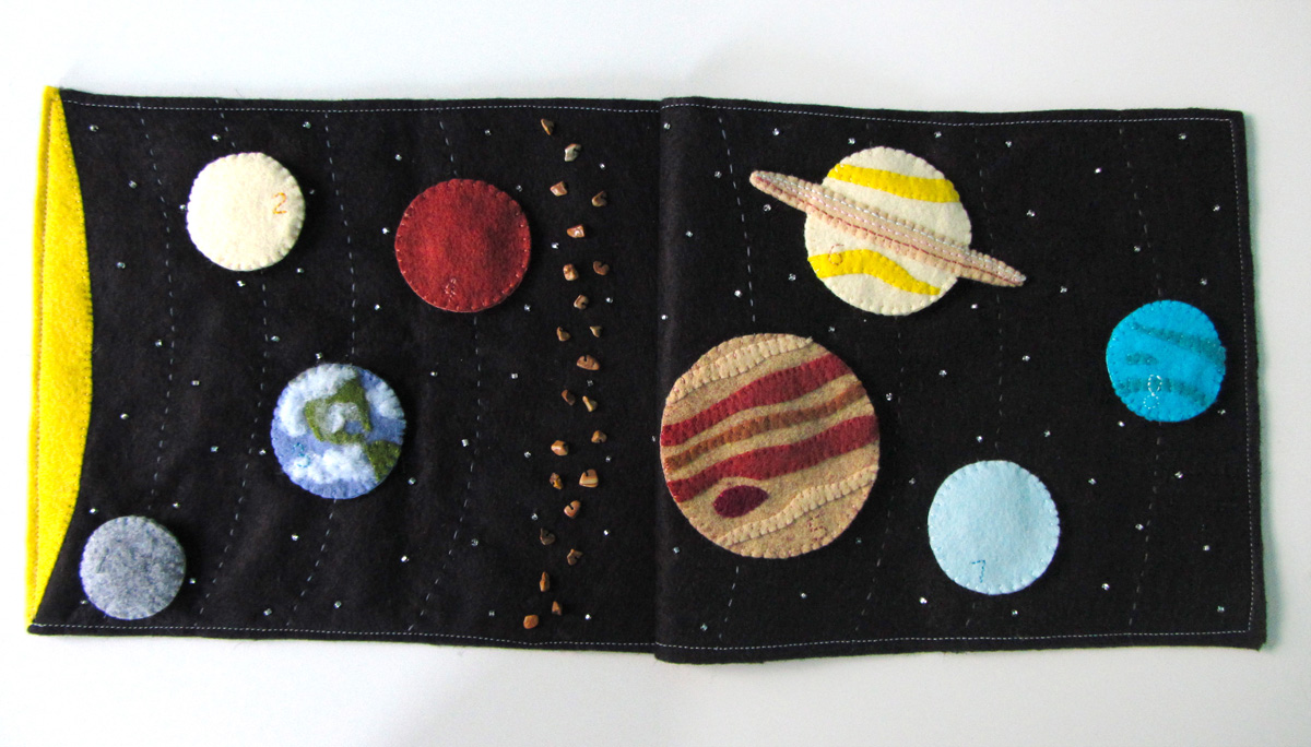 Solar System Quiet Book Page | Imagine Our Life