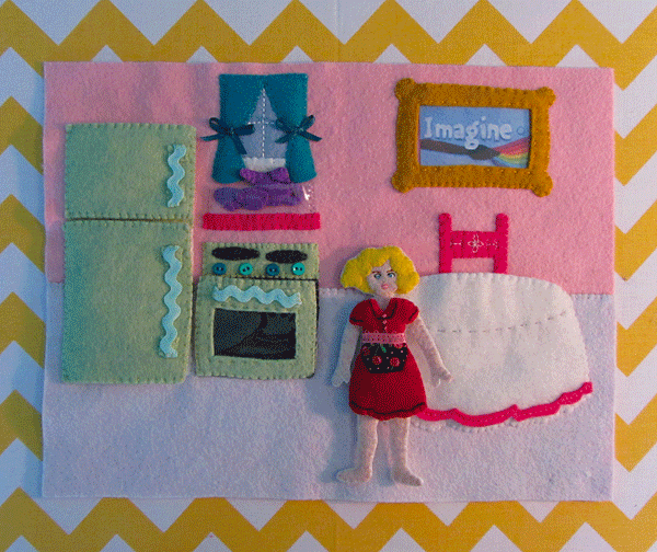 Quiet Book Dollhouse Kitchen Page Imagine Our Life