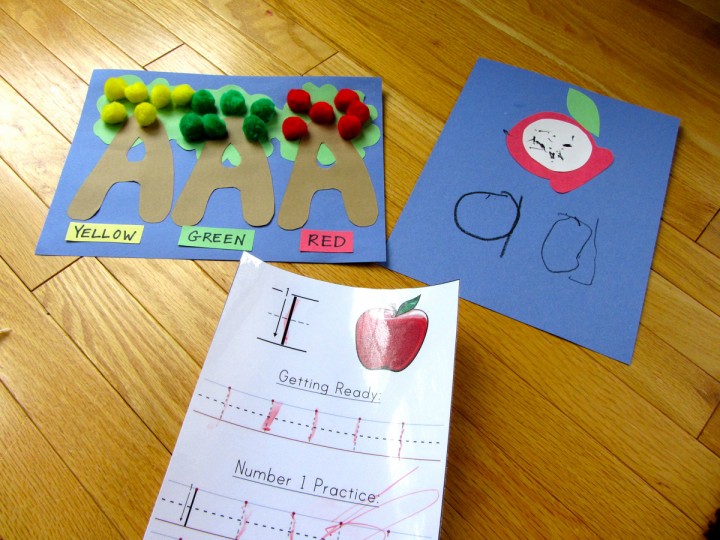 Preschool Fun - Letter A for Apple