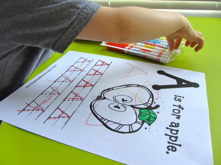 Preschool Fun - Letter A for Apple