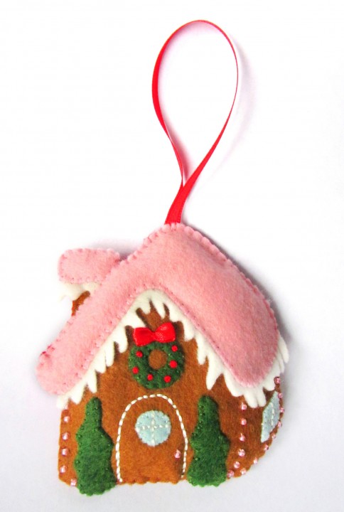 Felt Gingerbread House Ornament | Imagine Our Life