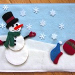 Snowman Quiet Book Page