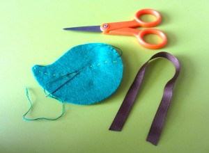 Felt Caterpillar Coin Purse