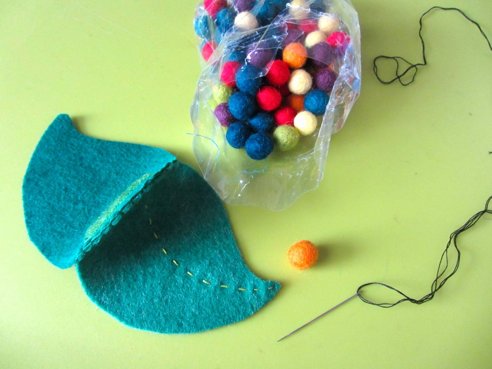 Felt Caterpillar Coin Purse