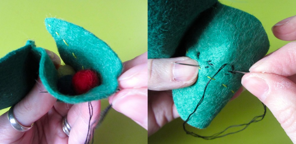 Felt Caterpillar Coin Purse