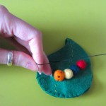 Felt Caterpillar Coin Purse