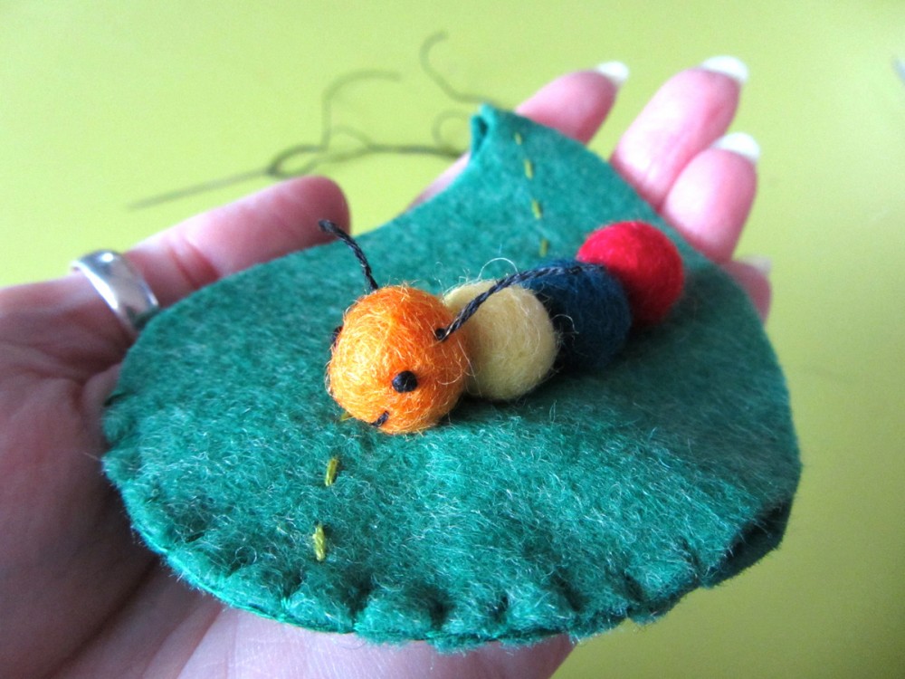 Felt Caterpillar Coin Purse