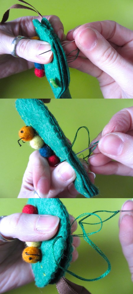 Felt Caterpillar Coin Purse