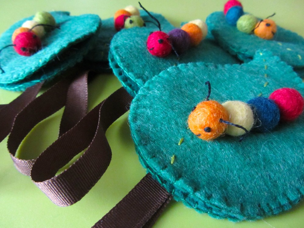 Felt Caterpillar Coin Purse