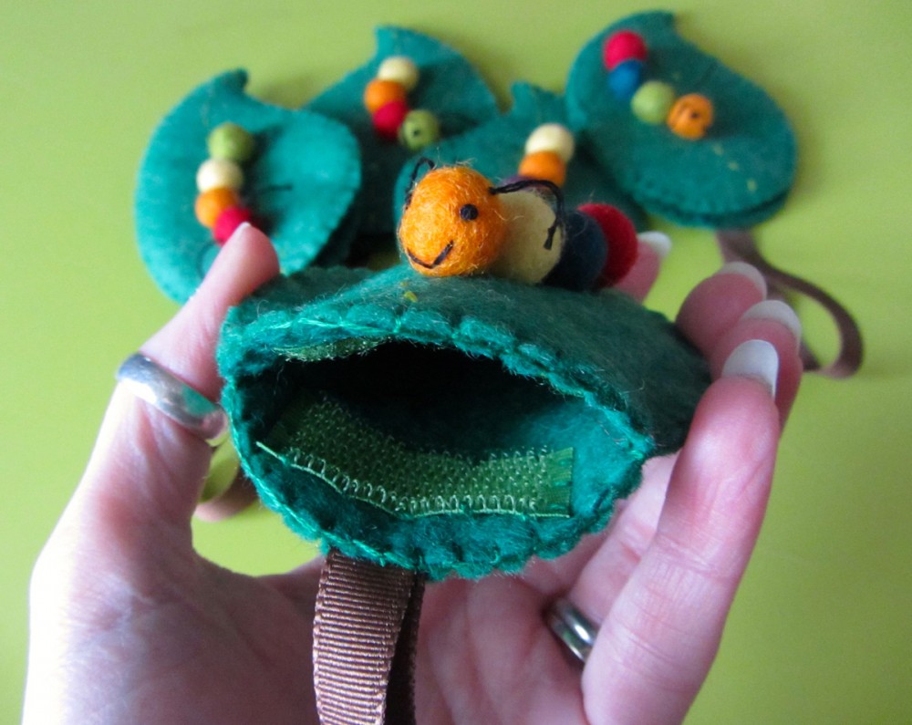 Felt Caterpillar Coin Purse