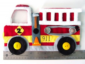 Felt Fire Station - Fire Truck & Dalmatian