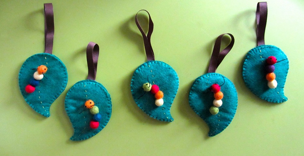 Felt Caterpillar Coin Purse