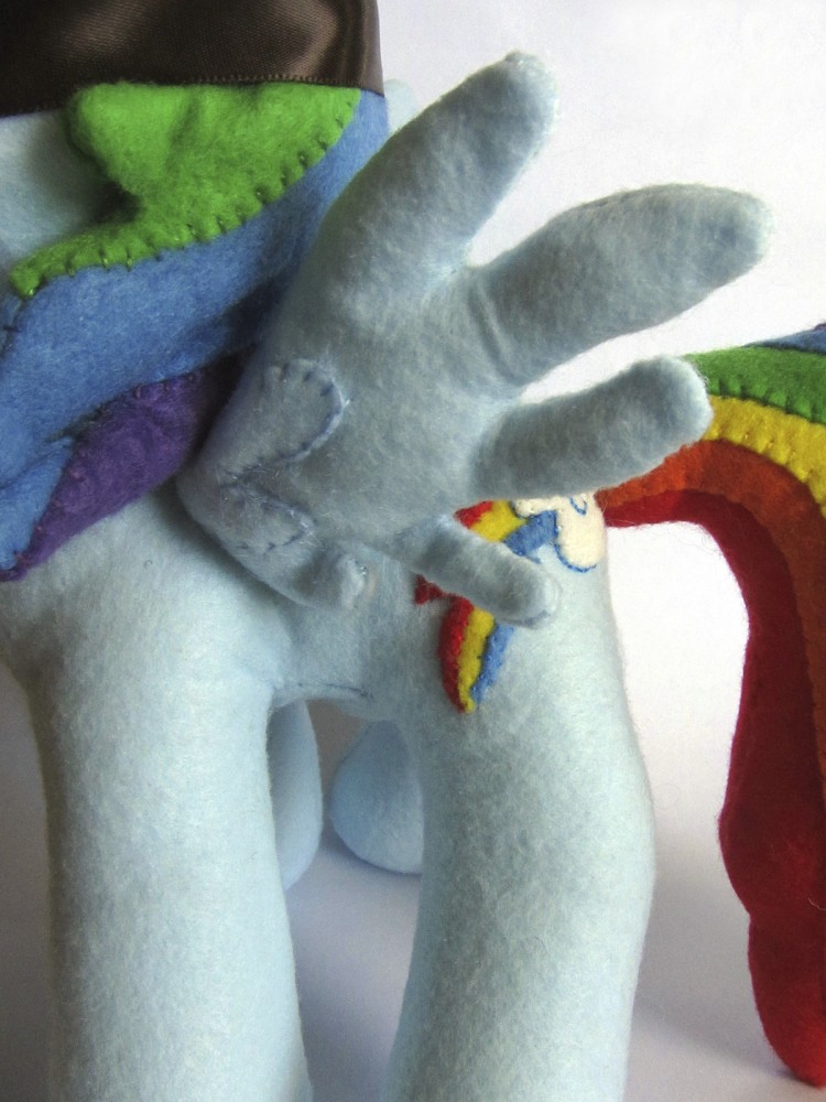 DIY Rainbow Dash Plush with Goggles