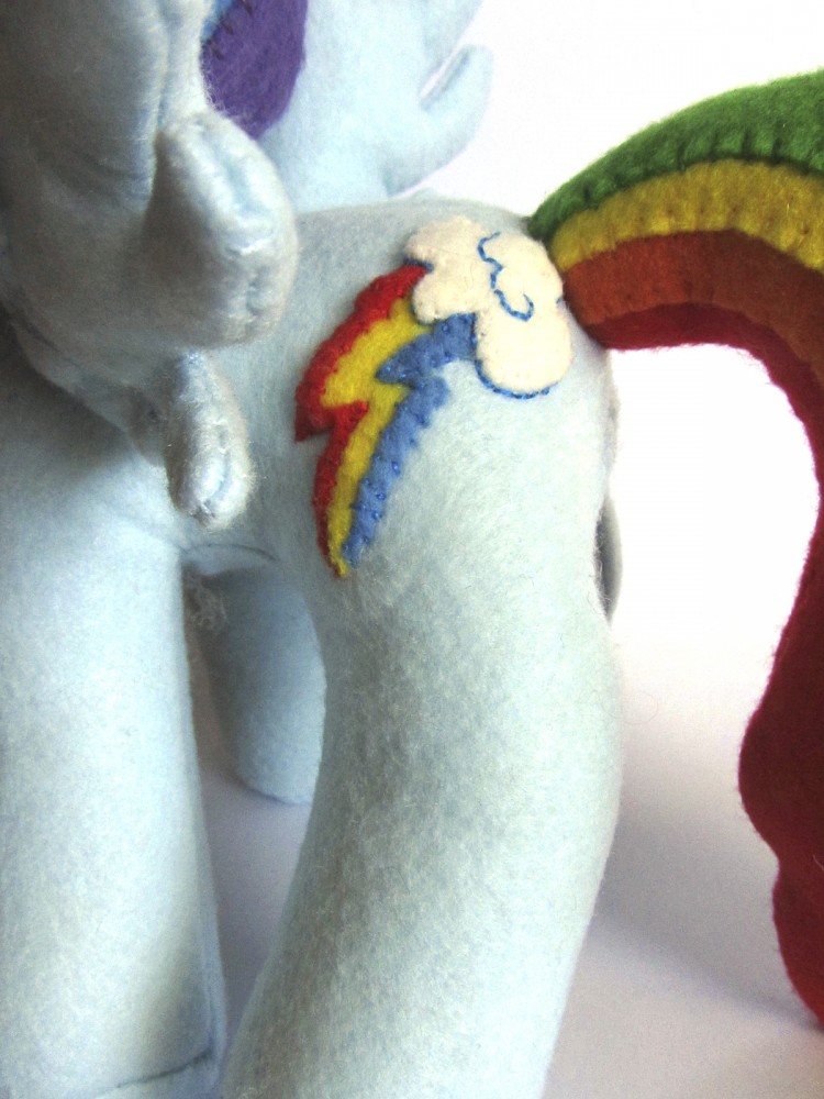 DIY Rainbow Dash Plush with Goggles