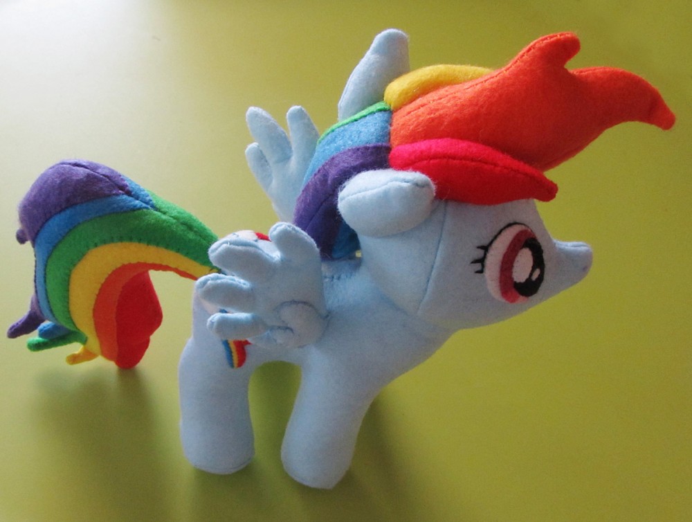 DIY Rainbow Dash Plush with Goggles