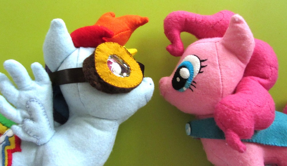 DIY Rainbow Dash Plush with Goggles