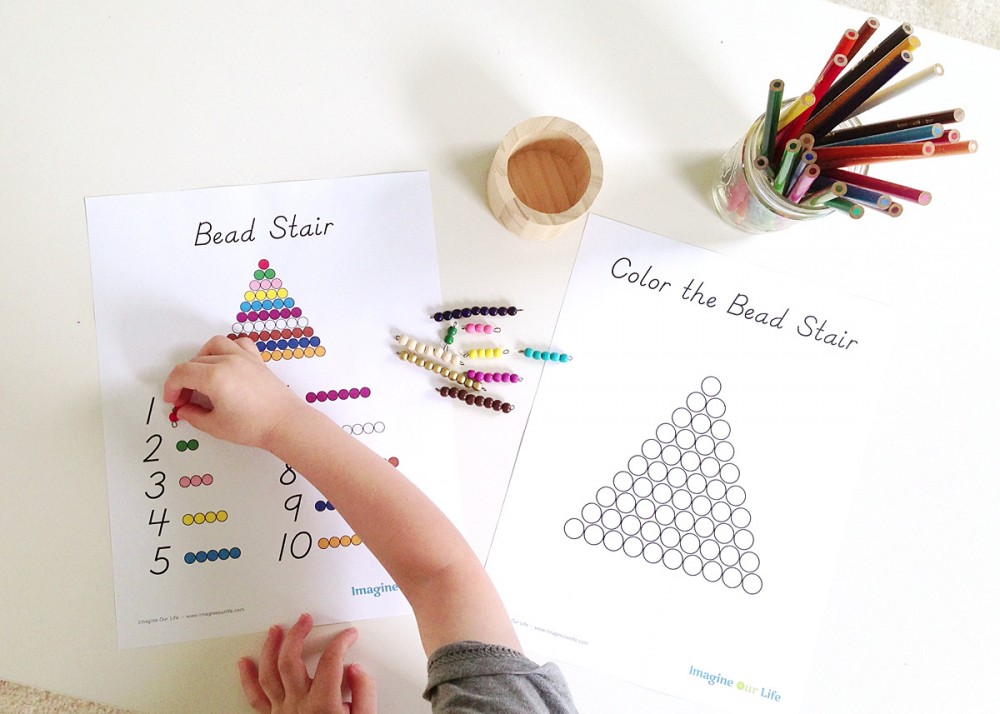 Free Bead Stair Printables