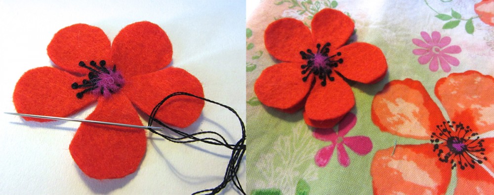 DIY Felt Poppy Headband