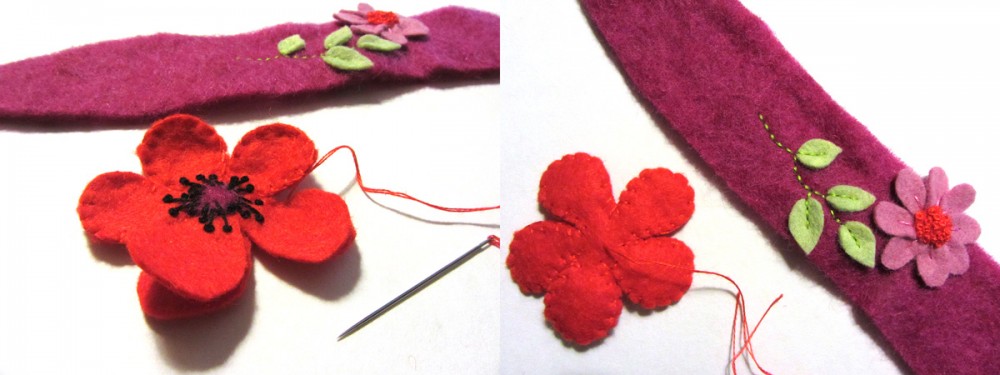 DIY Felt Poppy Headband