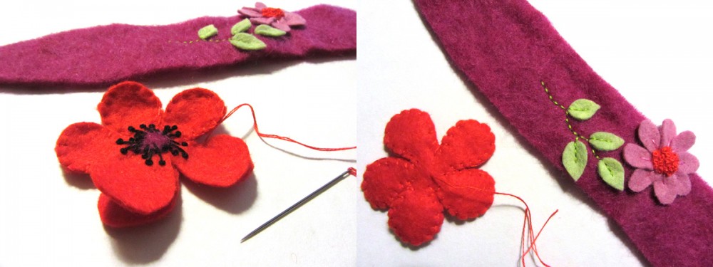 DIY Felt Poppy Headband