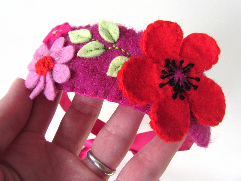 DIY Felt Poppy Headband