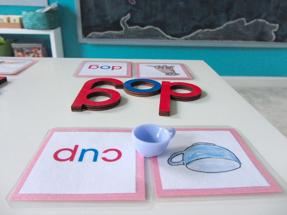 Montessori CVC Word Match Printables