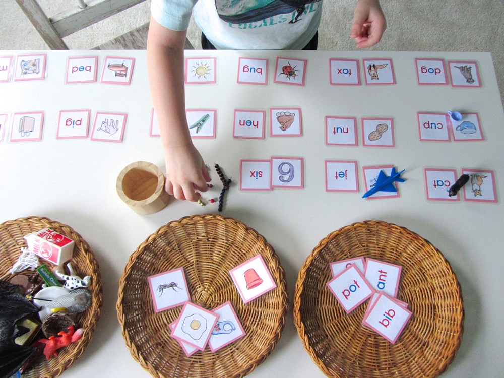 Montessori CVC Word Match Printables