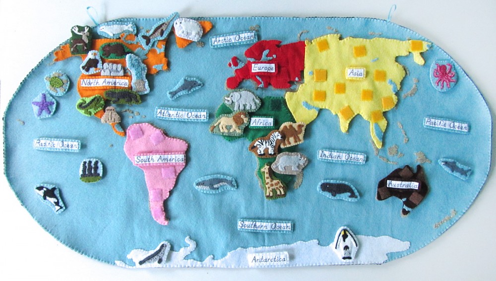 Animals of Antarctica for the Montessori Wall Map & Quietbook with Printables