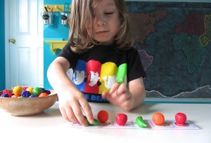 Fruit Sorting & Patterning with Free Printables