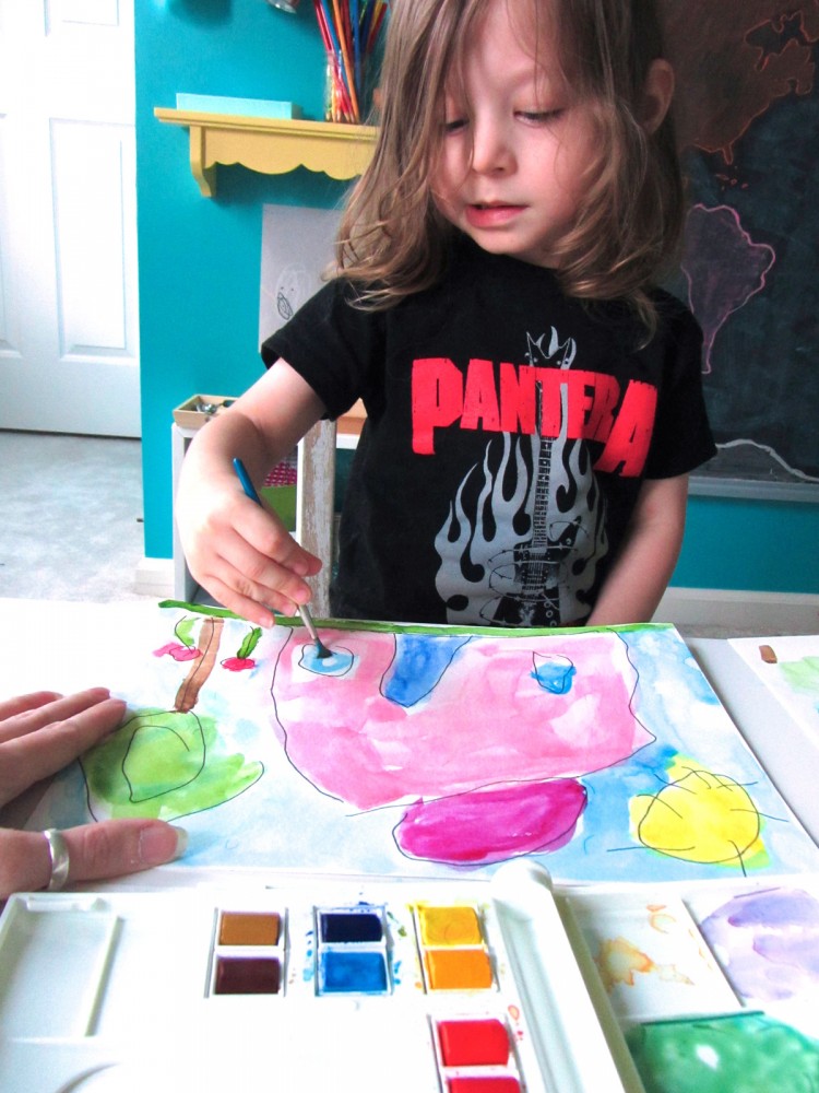 Watercolor Painting with Toddlers Imagine Our Life