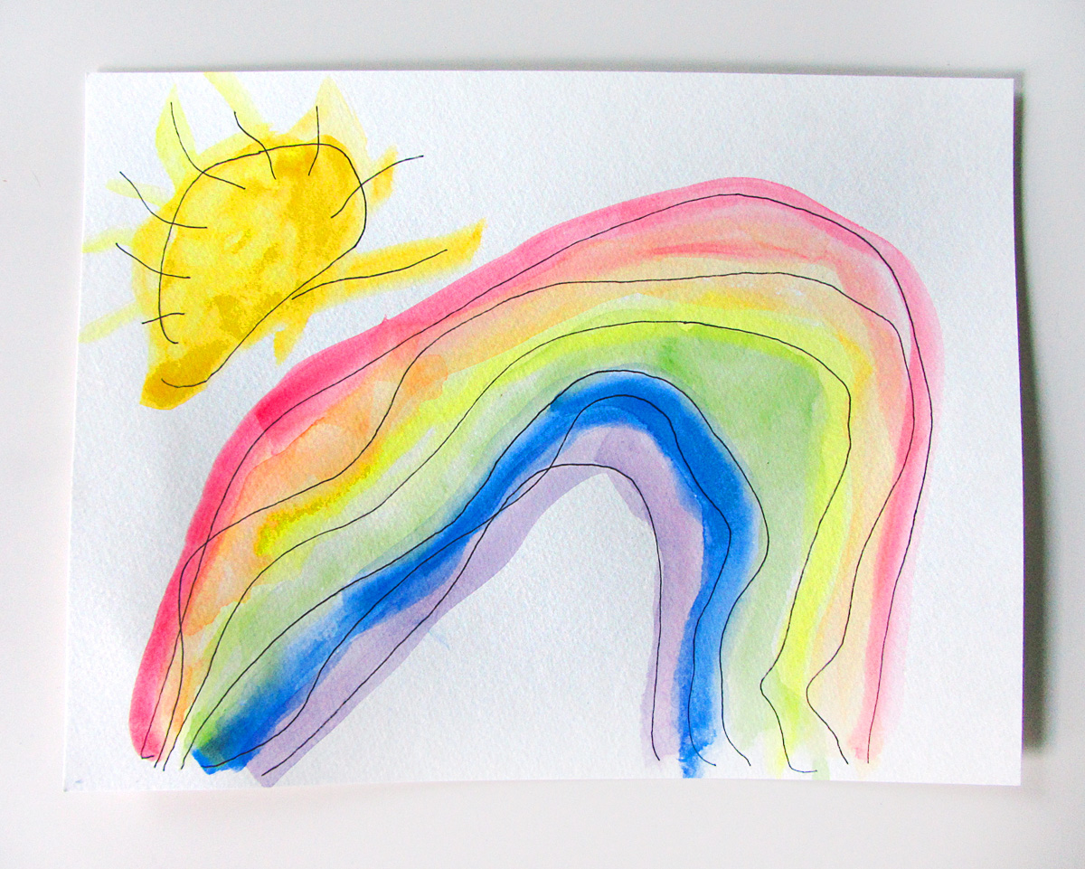 Watercolor Painting with Toddlers