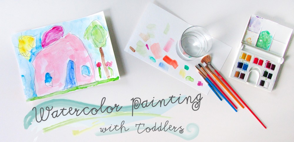 Watercolor Painting with Toddlers