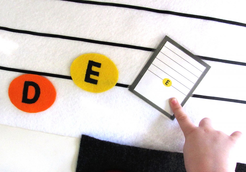 Preschool Handbells: New-Sew Felt Musical Notes and Printables