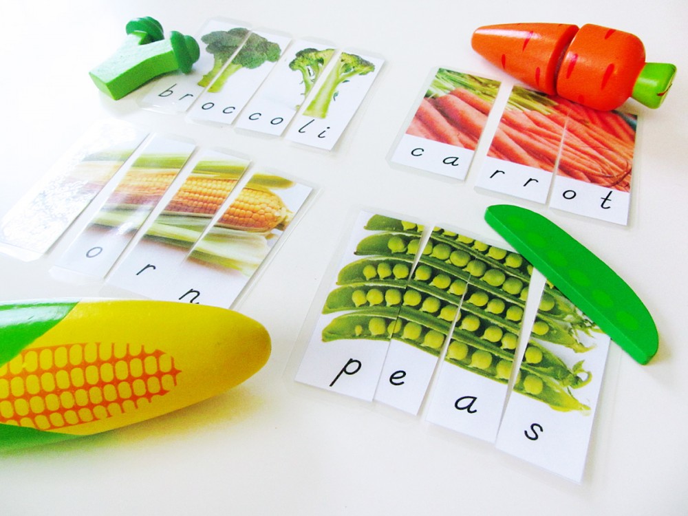 Fruit and Vegetable Word Puzzles