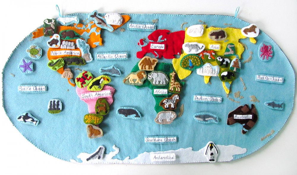 Animals of Asia for the Montessori Wall Map & Quietbook with Printables