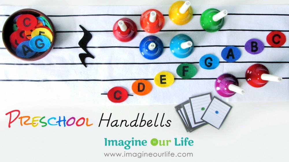 Preschool Handbells: New-Sew Felt Musical Notes and Printables