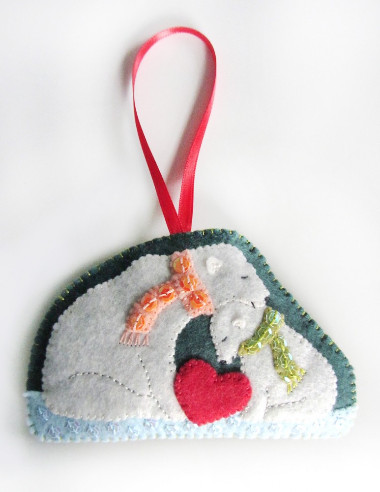 Polar Family Felt Ornament Patterns - Penguins & Polar Bears