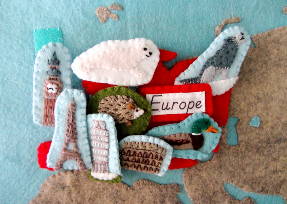 Animals of Europe for the Montessori Wall Map & Quietbook with Printables