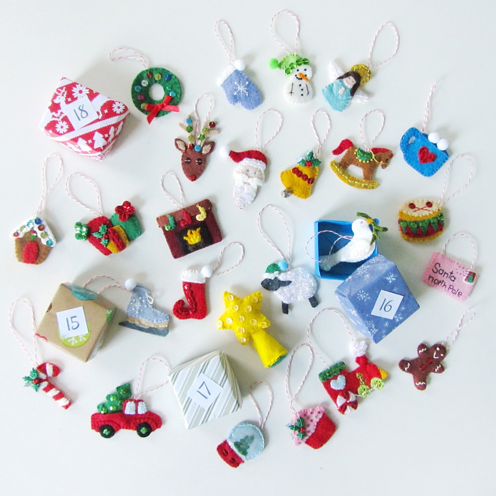 Mini Advent Ornaments Set Four