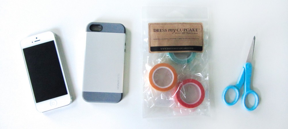 DIY Washi Tape Phone Case