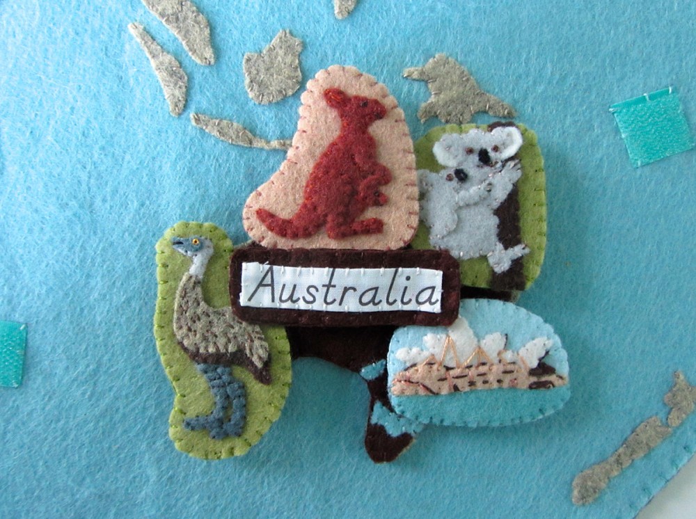 Animals of Australia for the Montessori Wall Map & Quietbook with Printables