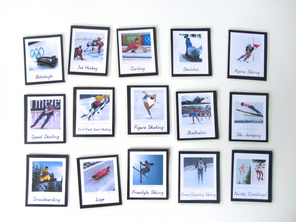 Winter Games Homeschool Printables