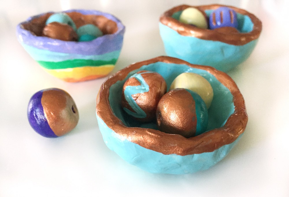 Colorful Clay Jewelry Craft for Kids