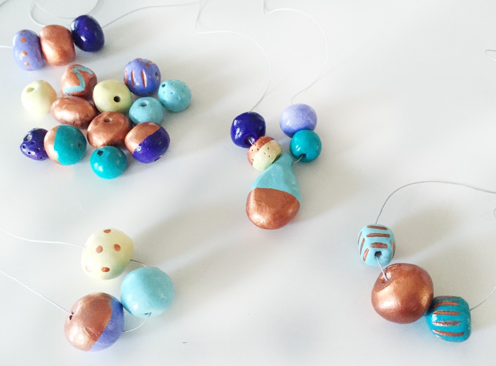 Colorful Clay Jewelry Craft for Kids