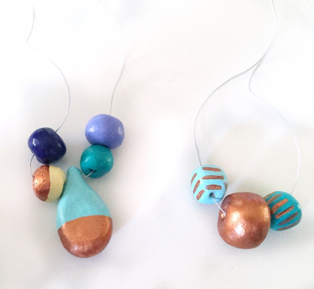 Colorful Clay Jewelry Craft for Kids